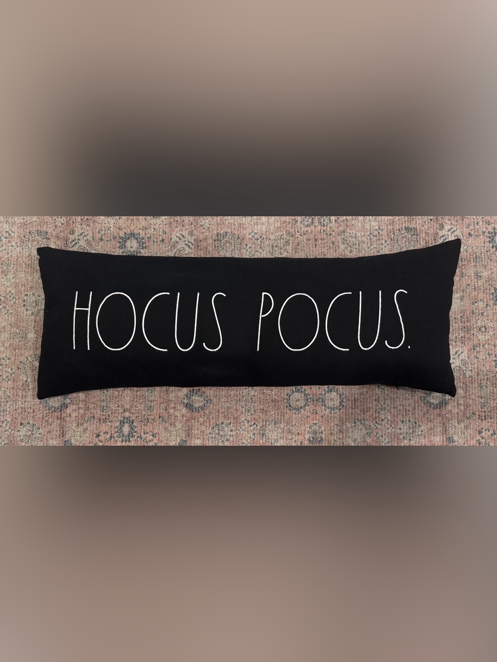 Rae Dunn Halloween HOCUS POCUS Large Accent Pillow
